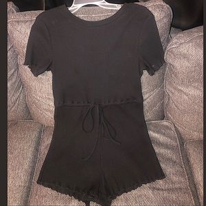 SHEIN romper, size M, black